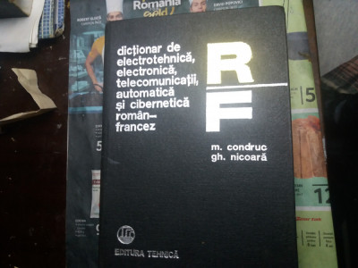 dictionar eletrotehnica electronica etc roman- francez foto