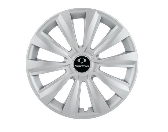 Set 4 capace roti Delta cromat R15 pentru gama auto SsangYong