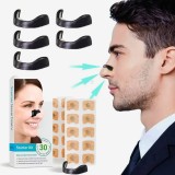 Dilatator nazal mangnetic NeoHGS, 4 benzi dilatator nazal de marimi diferite, cu clips magnetic, aplicator, 30 plasturi magnetici nas, congestie, imbu