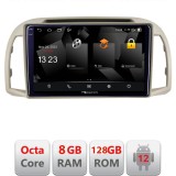 Navigatie Android Nissan Micra 2002-2010, 8GB RAM, 128GB, CarPlay