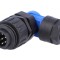 Conector circular cu 7 pini pentru cablu - Argintat