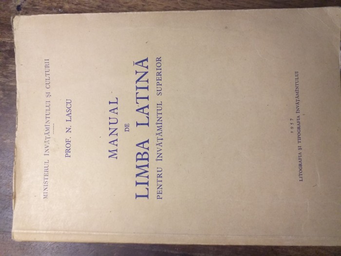 Manual de Latina- Lascar, Rar.