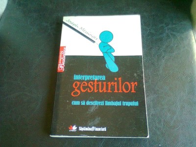 INTERPRETAREA GESTURILOR - JOSEPH MESSINGER foto