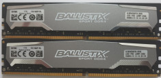 Kit Memorii Crucial Ballistix Sport 16GB [2x8GB] DDR4 2400MHz CL16 foto