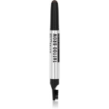 Maybelline Tattoo Brow Lift Stick creion pentru sprancene cu pensula culoare 04 Deep Brown 1 g