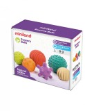 Set 6 mingi Senzoriale din cauciuc natural ECO pentru bebelusi