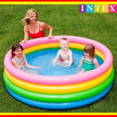 Piscina gonflabila copii Intex, 168 x 46 cm, 4 inele foto