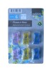Set 6 cleme pentru prindere tesaturi Crelando, plastic, multicolor