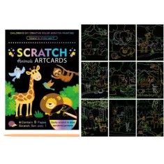Set 9 pagini de colorat pentru copii - model animalute foto