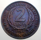 B.513 BRITISH CARIBBEAN TERRITORIES EASTERN GROUP 2 CENTS 1965