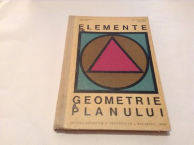 Adolf Haimovici s.a. - Elemente de geometrie a planului--RF10/2 foto