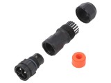 Conector Circular Tată 3 PIN cu Șurub