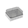 Doza ABS distributie cutie jonctiune 290x210x140 mm transparenta IP67, METE