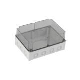 Doza ABS distributie cutie jonctiune 290x210x140 mm transparenta IP67, METE