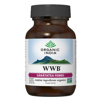 Supliment Alimentar pentru Sanatatea Femeii WWB Bio 60cps Organic India foto