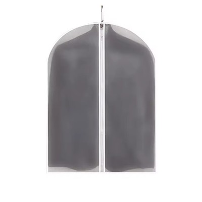 Set 5 Huse de Depozitare cu Fermoar, Flippy, pentru Haine, de Protectie, pentru Voiaj, Netesut, Rezistent la Praf, 60x80 cm, Transparent-Alb foto