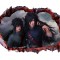 Sticker decorativ, gaura in perete 3D, Naruto, 85 cm, 1028STK-1
