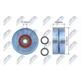 Rola ghidare curea transmisie Toyota Hilux 7 (N1, N2, N3) 2004-, Land Cruiser 200 (J2) 2007-, 16620-31010