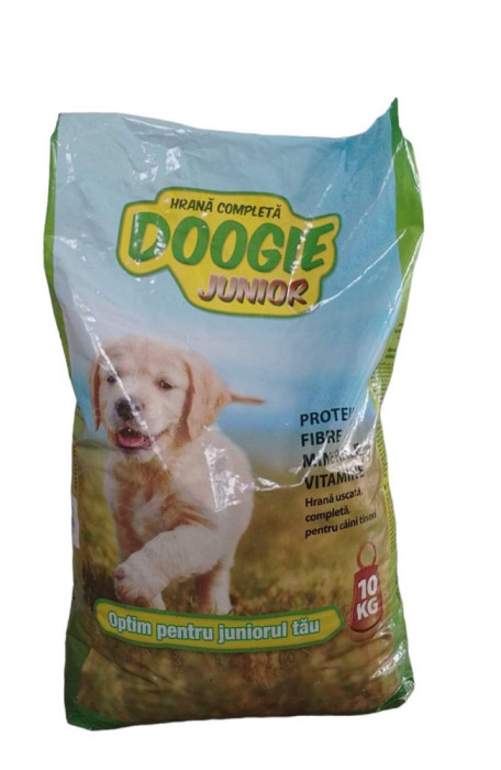 Hrana uscata pentru caini, Doogie Complet Junior, Vita, 10 Kg