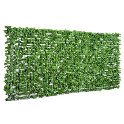 Gard viu artificial pentru gradina/terasa/balcon, frunze de artar, PE, verde, 300x150 cm foto