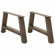 vidaXL Picioare pentru măsuță de cafea &icirc;n formă de A, 2 buc., 70x(30-31) cm, oțel
