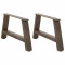 Gossi picioare masuta de cafea in forma a 2 buc 70x(30-31) cm otel
