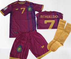 ECHIPAMENTE COMPLETE FOTBAL COPII 10/14 ANI,RONALDO AL NASSR,MODEL NOU ! foto