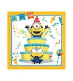 Set 20 servetele petrecere Minions , 33 x 33 cm, Godan