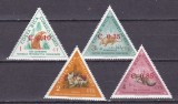 Costa Rica 1963 fauna MI 630-633 supratipar MNH