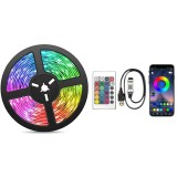 Banda led RGB 10m TV USB bluetooth cu telecomanda si joc de lumini dupa muzica