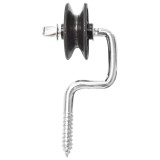 Izolator negru cu fanta 6,9 mm pentru gard electric, Breckner Germany