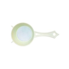 Strecuratoare de Plastic Galbena Pal, Diametru 11 cm, Strecuratoare Plastic, Strecuratoare Ceai, Strecuratoare Lapte, Strecuratoare Multifunctionala, foto