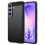 Husa pentru Samsung Galaxy S26 FE / S25 FE, Techsuit, Carbon, Neagra