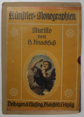 MURILLO von H. KNACKFUS , 1919, TEXT IN LIMBA GERMANA CU CARACTERE GOTICE foto