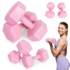 Homelux Set gantere hexagonale 2x5 kg roz Mobalis Homvera