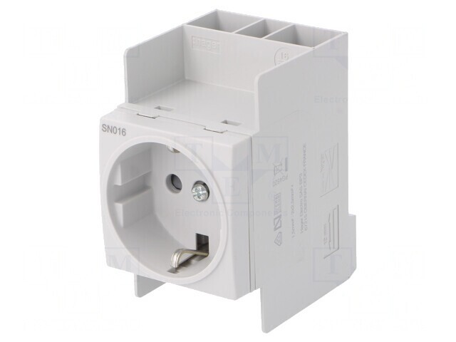 Priză Schuko 230V 16A pentru Șină DIN