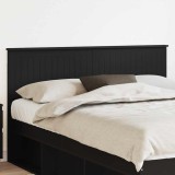 vidaXL Tăblie cap cu headboard Stejar Negru 150 cm Lemn compozit 888408