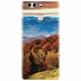 Husa silicon pentru Huawei P9, Autumn Mountain Fall Rusty Forest Colours