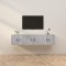 Gossi dulapuri tv montate pe perete, 3 buc., gri sonoma 57x34,5x40 cm