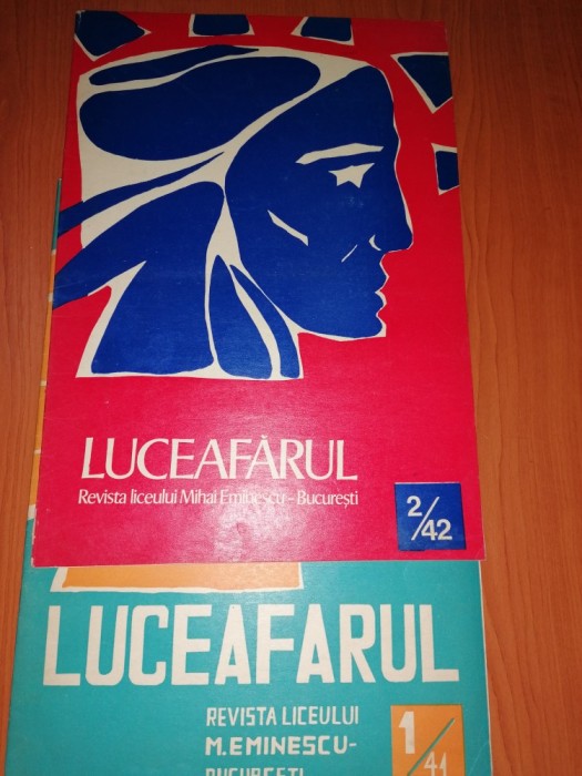 LOT 2 REVISTE VECHI / RSR LUCEAFARUL - REVISTA LICEULUI MIHAI EMINESCU BUCURESTI
