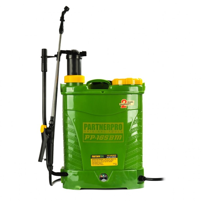 PP-16SBM pompa de stropit cu acumulator 2 in 1 12V8Ah 620 m2 PartnerPro Innovative ReliableTools