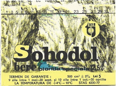 NI400 Etichetă bere blondă specială Sohodol foto