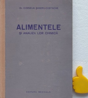 Alimentele si analiza lor chimica Laptele ouale carnea Cornelia Sandru-Costache foto