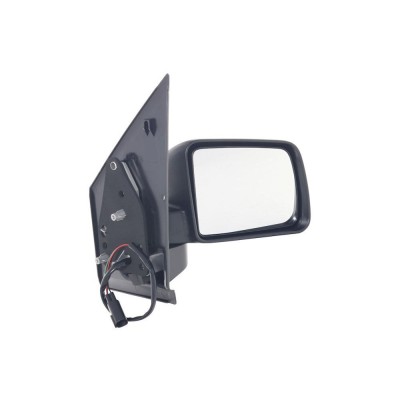 Oglinda exterioara Ford Transit Connect 06.2009-03.2013 partea dreapta View Max crom convex carcasa neagra reglare manuala fara incalzire foto