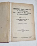 DECRETELE, REGULAMENTELE ȘI ORDONANȚELE CONSILIULUI DIRIGENT DIN TRANSILVANIA - 1929