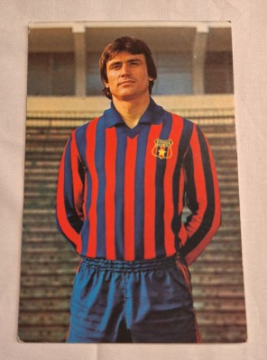 STEFAN SAMES capitanul echipei de fotbal Steaua Bucuresti - carte postala 1970 foto
