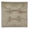 Perna Scaun, Velvet, Bej, 40x40cm, Oem