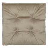 Perna Scaun, Velvet, Bej, 40x40cm, Oem