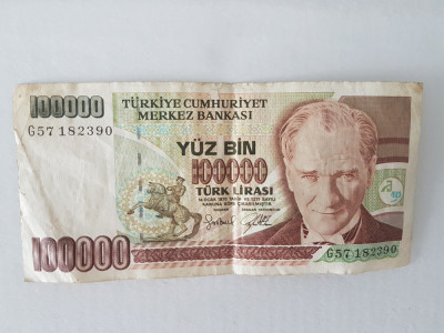Turcia 100 000 Lire 1970 foto