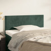 VidaXL Tăblie de pat, verde &icirc;nchis, 90x5x78/88 cm, catifea
